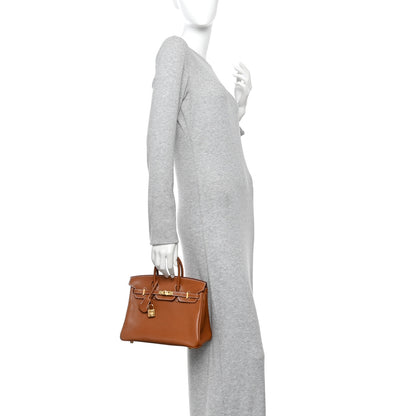 Hermes Natural Barenia Faubourg Birkin 25 Fauve 2 of 11