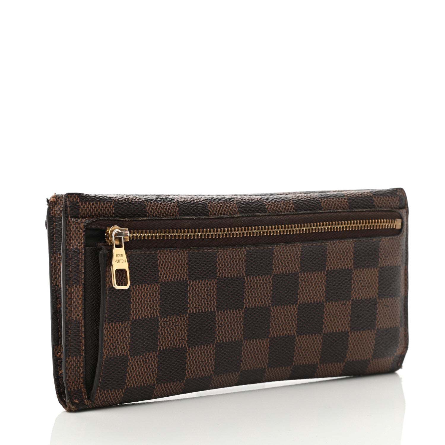 Louis Vuitton Damier Ebene Long Origami Wallet 3 of 10
