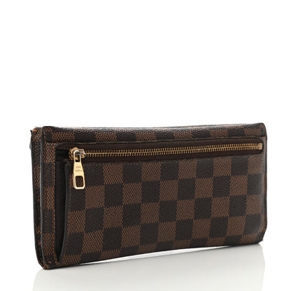 Louis Vuitton Damier Ebene Long Origami Wallet 3 of 10