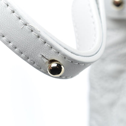 Versace Nappa Barocco Quilted Altea Vanitas Satchel White 16 of 17