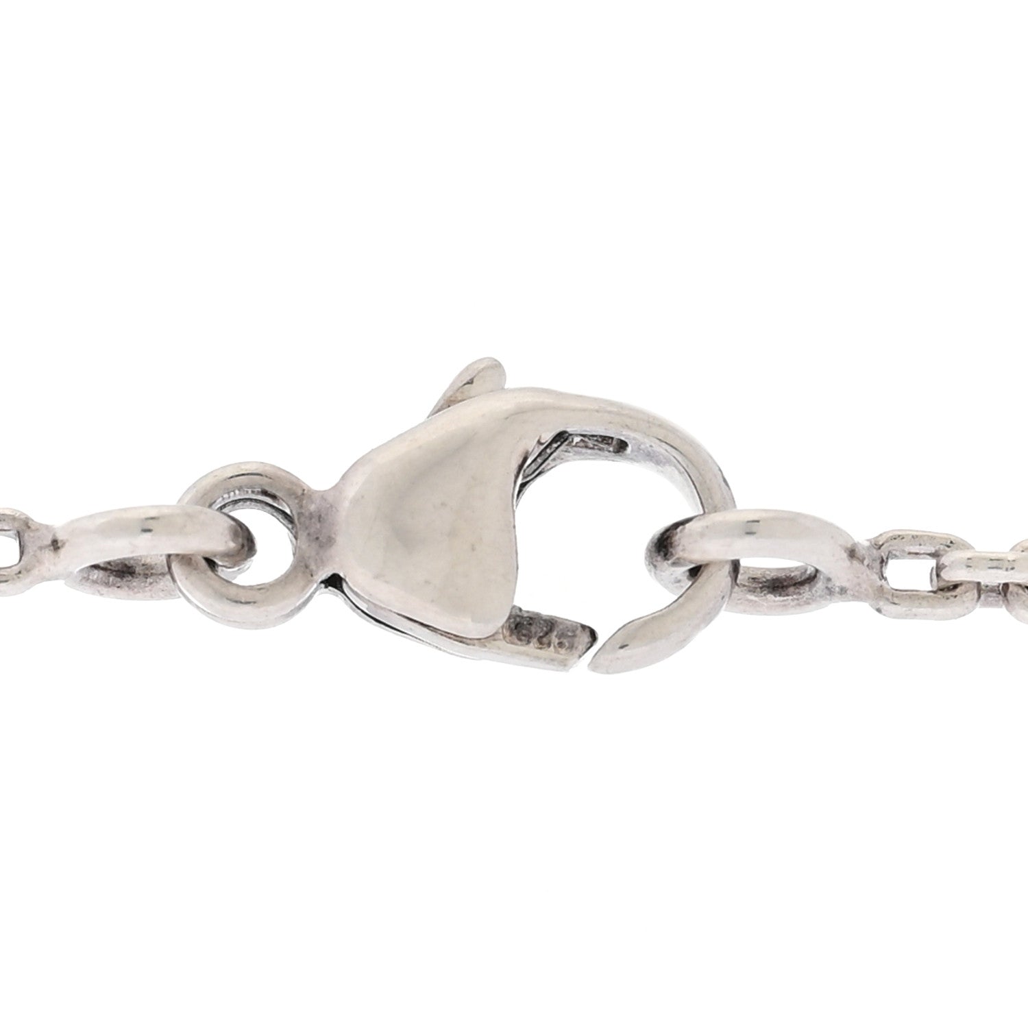 Louis Vuitton Sterling Silver Lockit Necklace 4 of 5