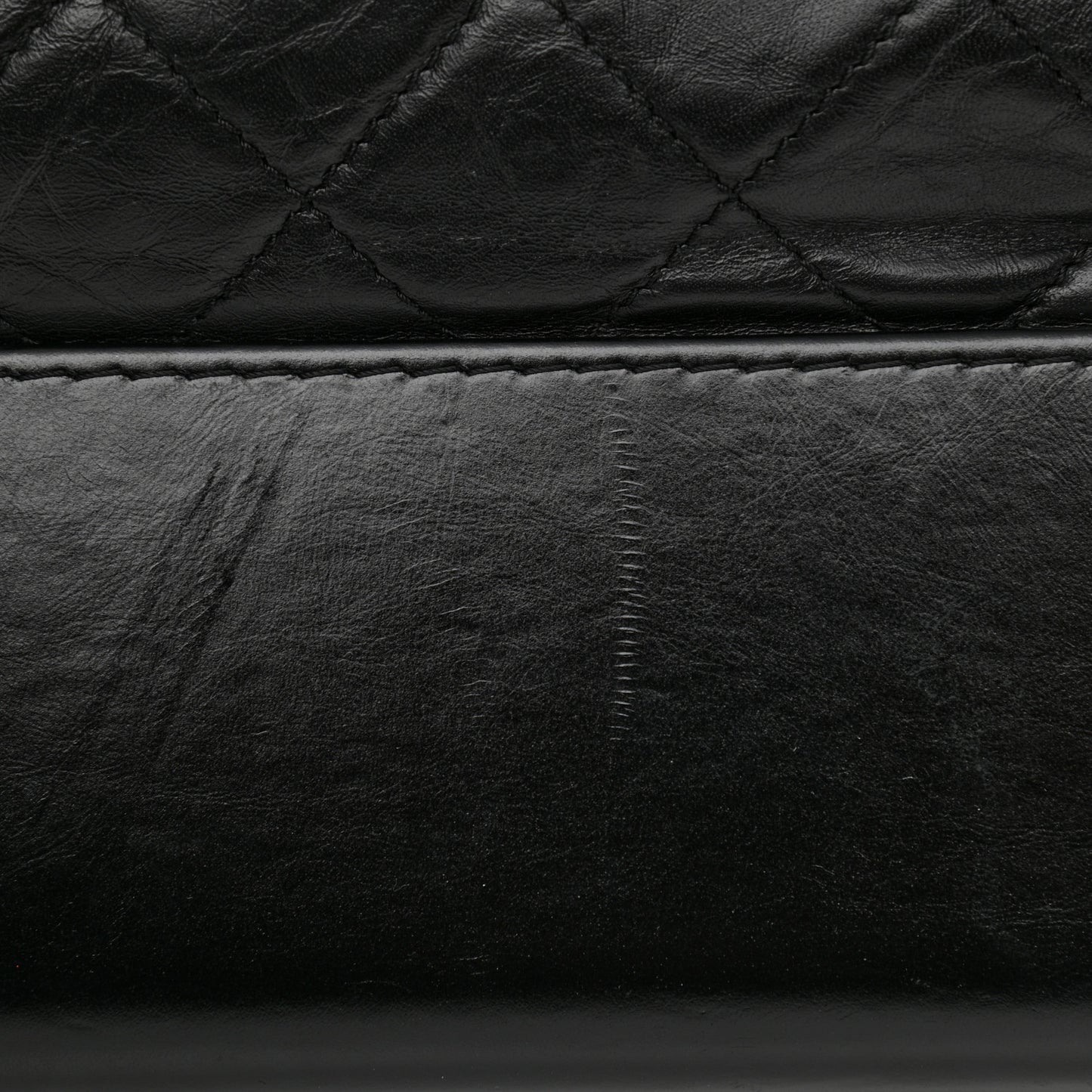 Aged Calfskin Quilted Maxi Gabrielle Hobo Black