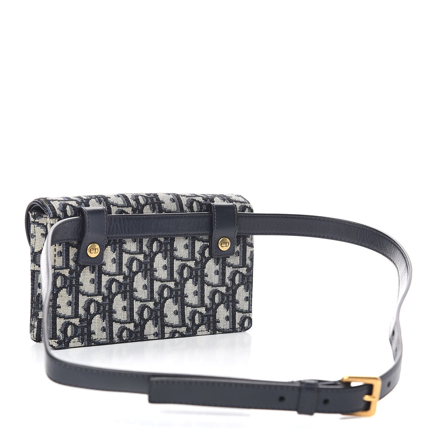 Oblique Saddle Belt Bag Blue