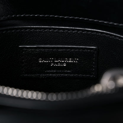 Saint Laurent Calfskin Y Quilted Monogram Small Loulou Chain Satchel Black 6 of 10