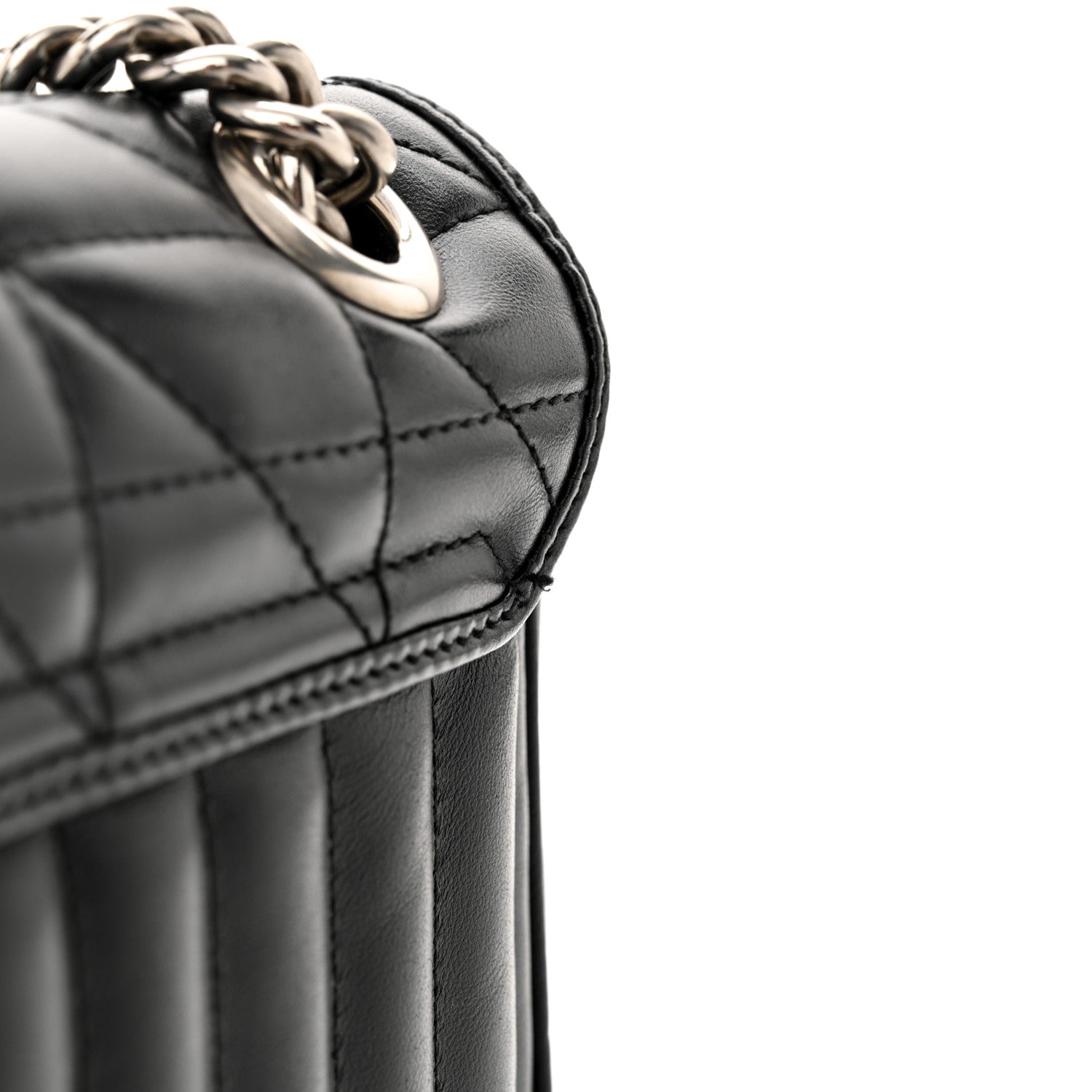 Gucci Calfskin Matelasse Aria Mini GG Marmont Shoulder Bag Black 13 of 14