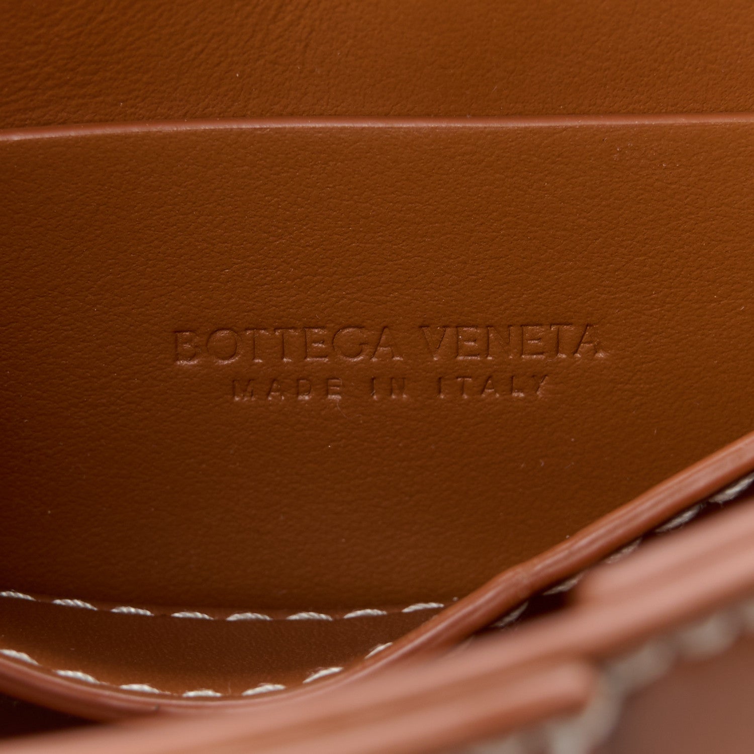 Bottega Veneta Calfskin Maxi Intreccio Mini Cassette Belt Bag Wood 6 of 11