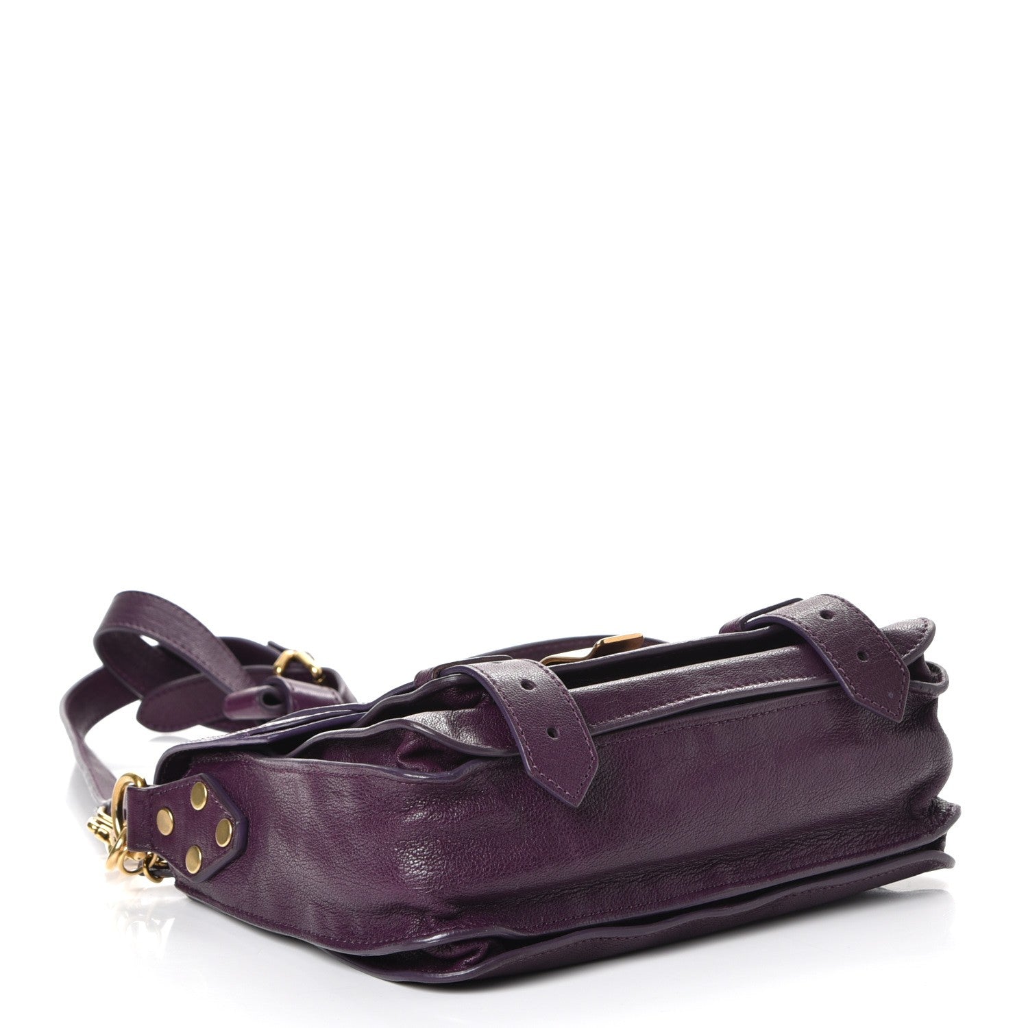 Proenza Schouler Lambskin PS1 Pouch Messenger Grape Jam 4 of 7