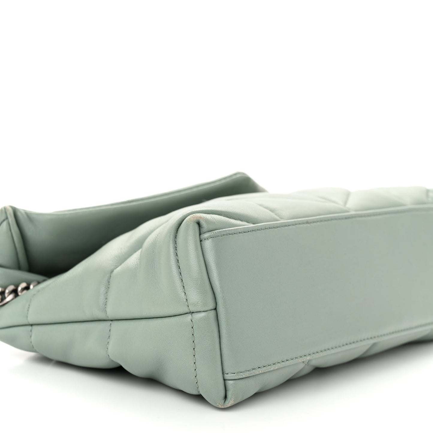 Lambskin Quilted Toy Loulou Puffer Monogram Chain Satchel Mint