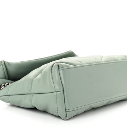 Saint Laurent Lambskin Quilted Toy Loulou Puffer Monogram Chain Satchel Mint 9 of 12