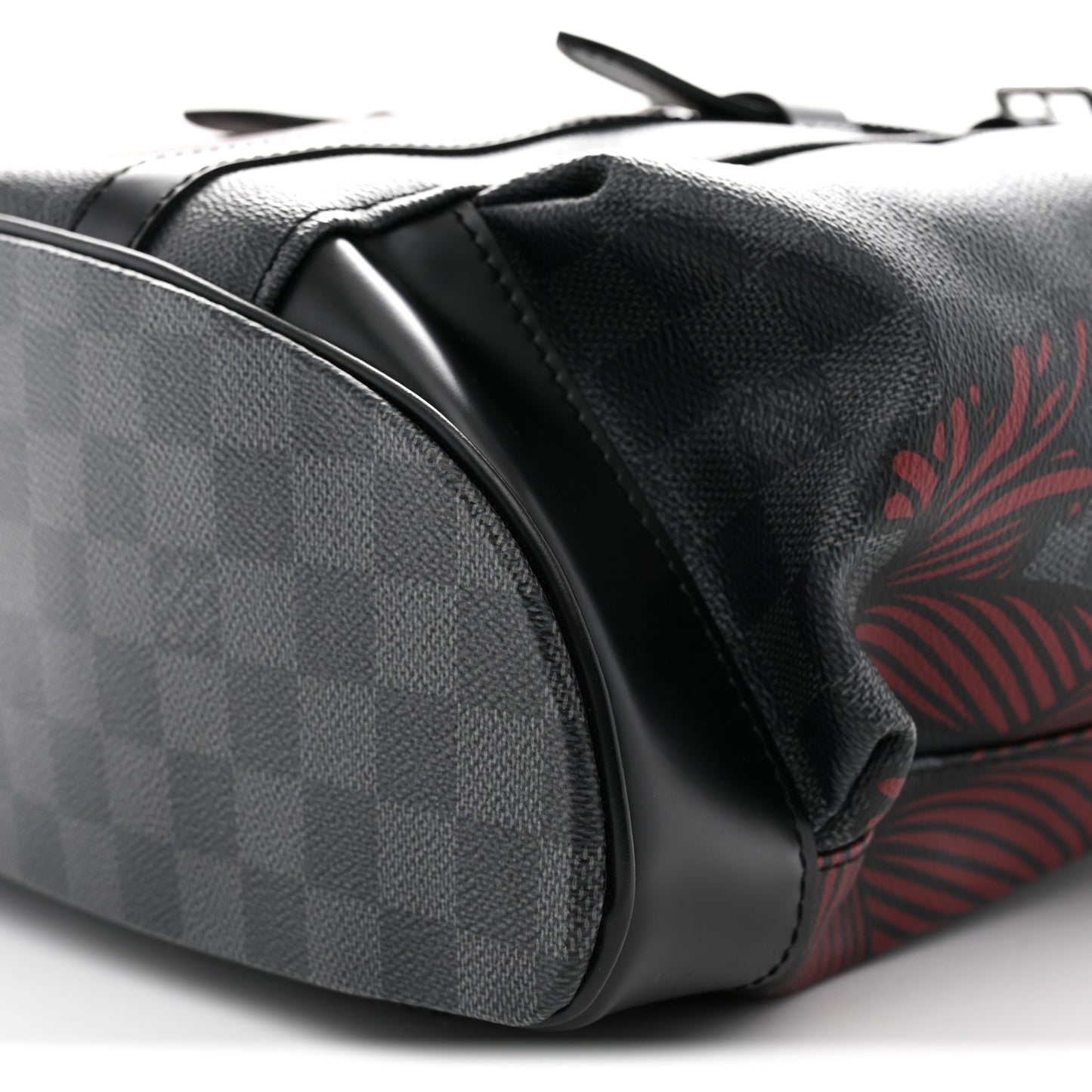 Damier Graphite LV Rope Christopher PM Backpack Red