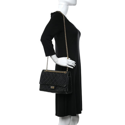 Chanel Aged Calfskin Quilted 2.55 Reissue 226 Flap Navy Blue 2 of 11