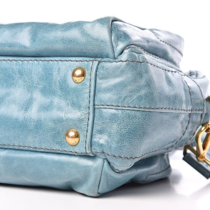 Prada Vitello Shine Bauletto Turchese 15 of 15