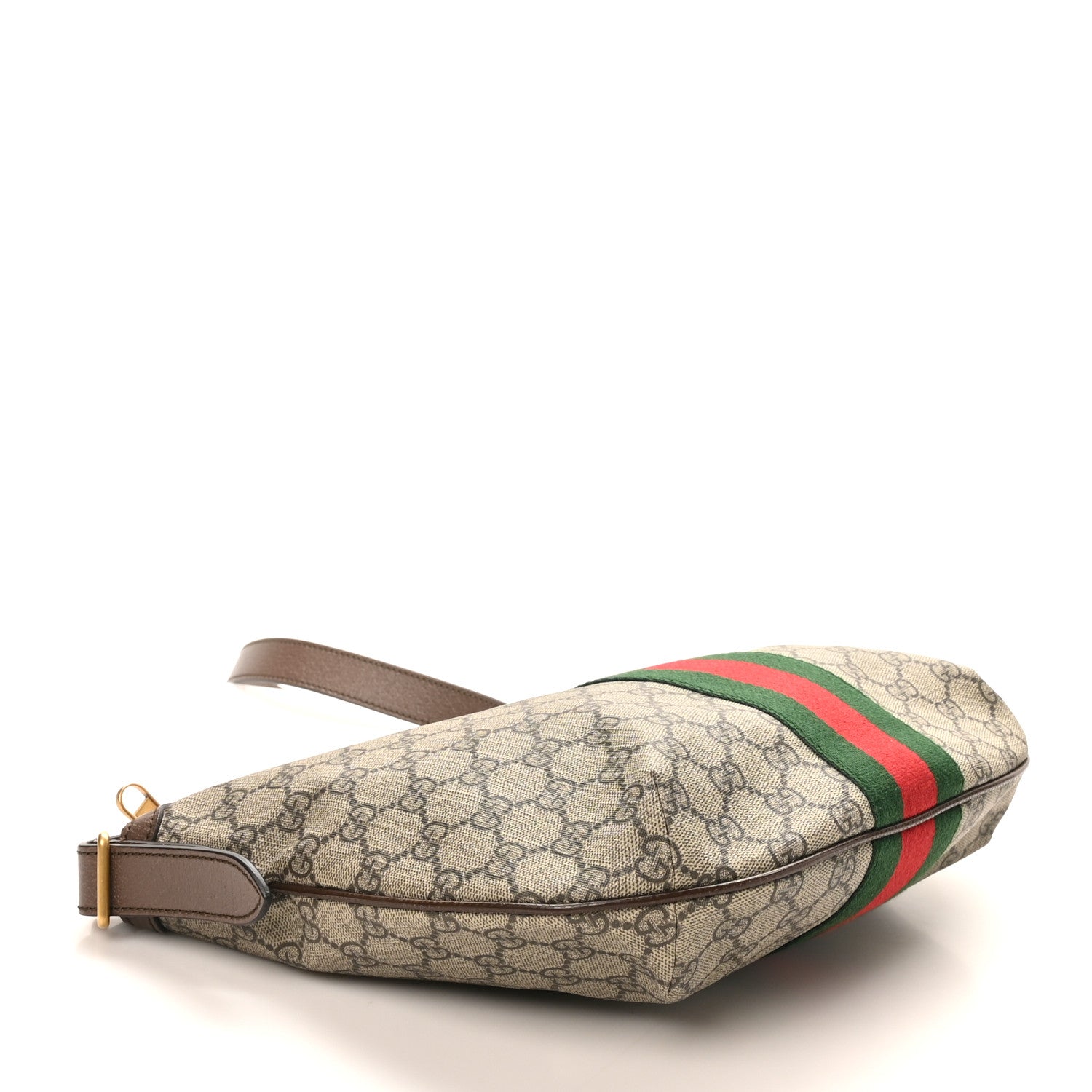 Gucci GG Supreme Monogram Web Small Ophidia Half Moon Hobo Brown 4 of 10