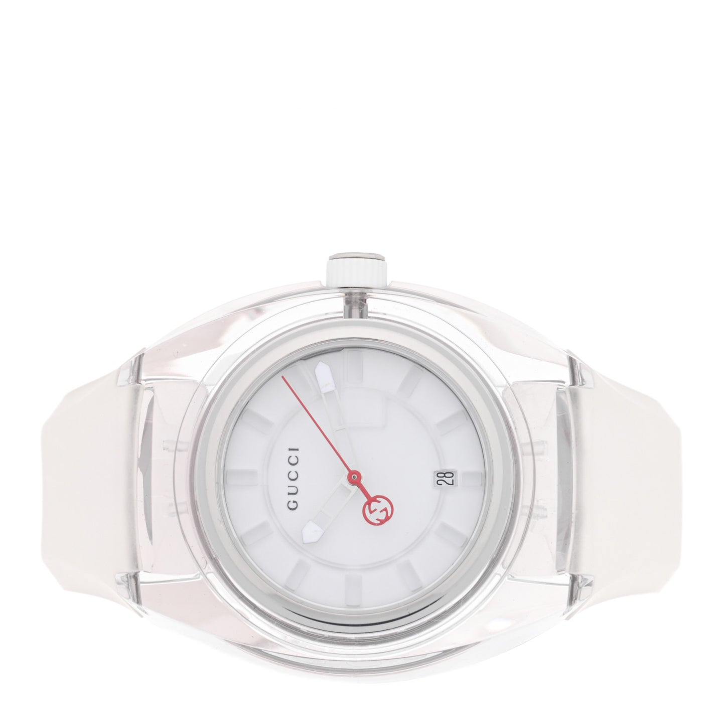 Stainless Steel Rubber 46mm Sync Web Quartz Watch White