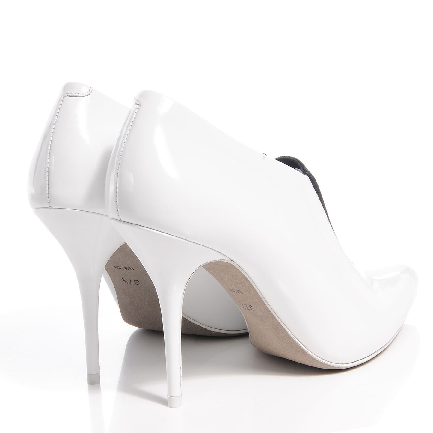 Calfskin Natasha 120 Ankle Booties 37.5 Peroxide