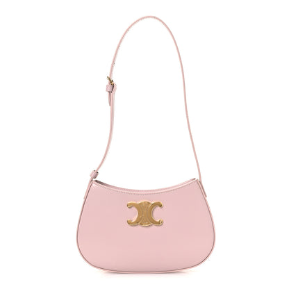 Celine Shiny Calfskin Medium Tilly Triomphe Shoulder Bag Bleached Pink 1 of 13