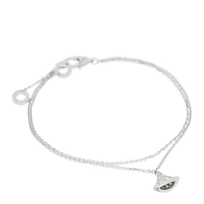 Bulgari 18K White Gold Diamond Divas' Dream Bracelet ML 1 of 7