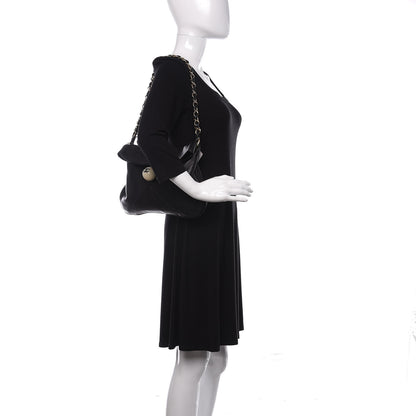 Chanel Lambskin Coco Ball Fold Over Bag Black 2 of 10