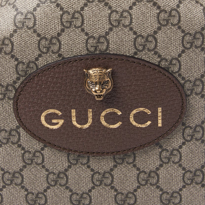 Gucci GG Supreme Monogram Neo Vintage Drawstring Backpack Beige New Acero Crop 7 of 8