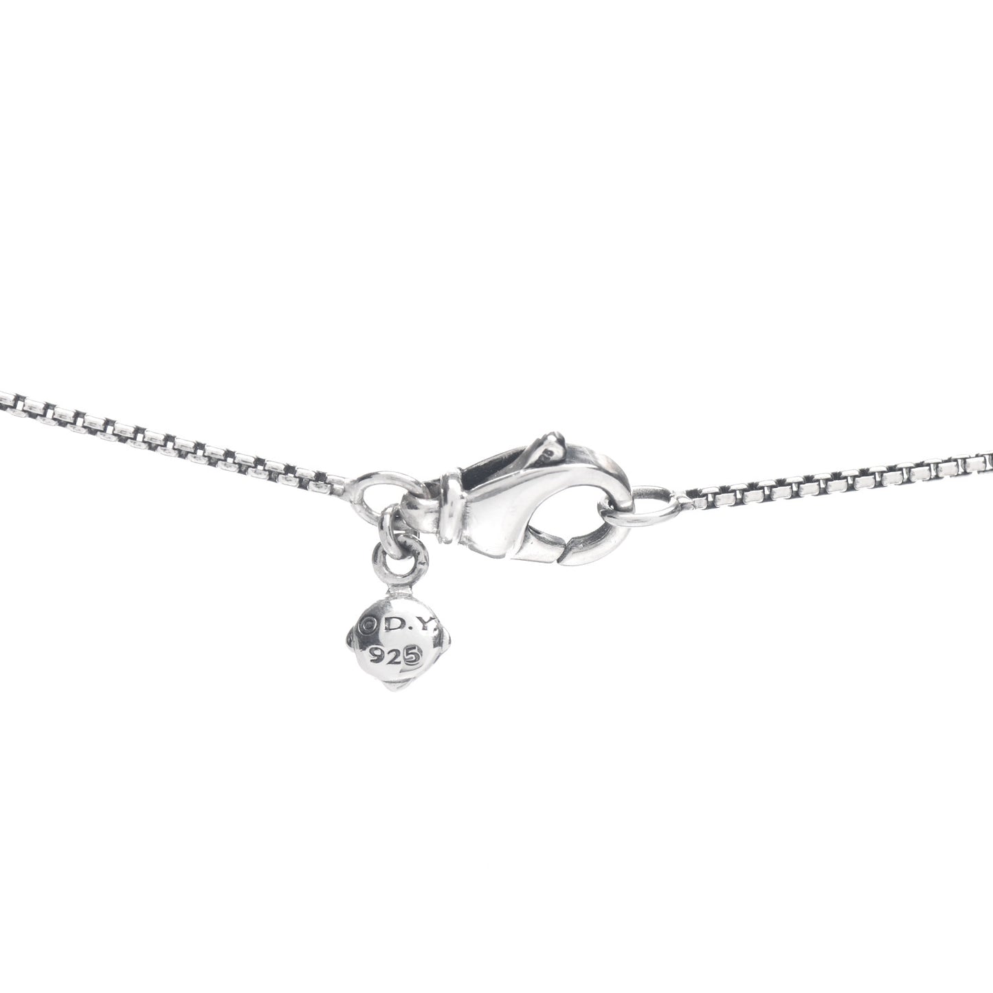 Sterling Silver Diamond Black Onyx 10mm Petite Cable Wrap Pendant Necklace