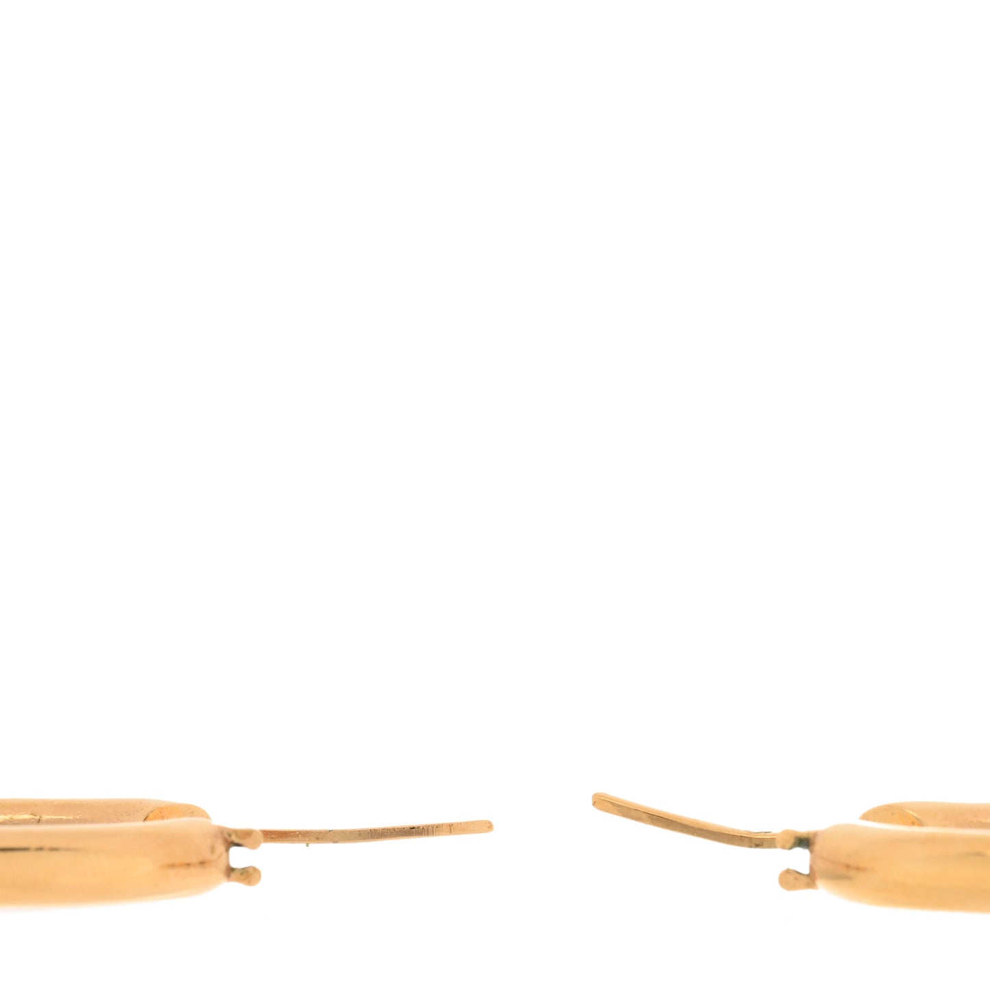 Metal Fall In Love Hoop Earrings GM Gold