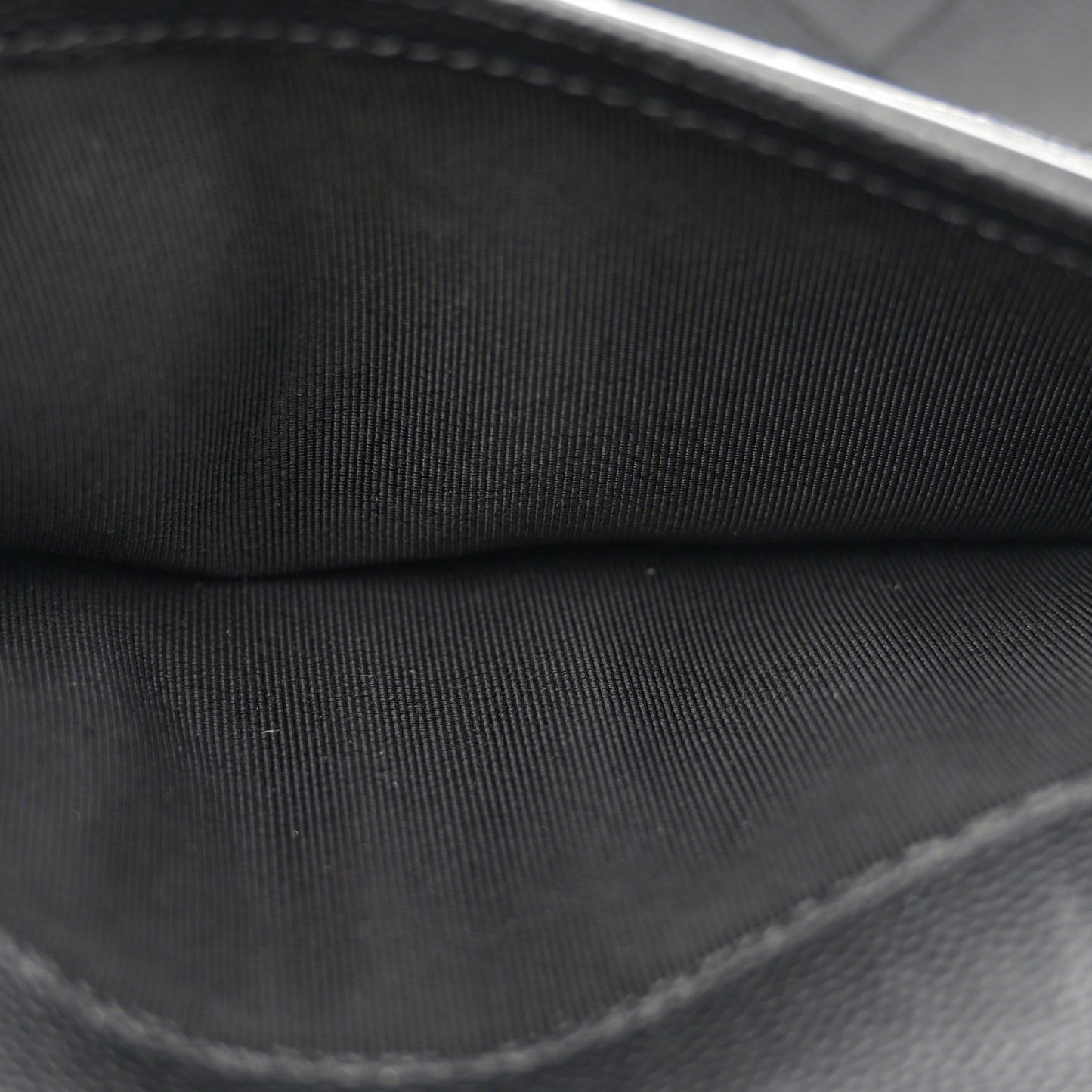Caviar Quilted In Out Flap Shopping Tote Black