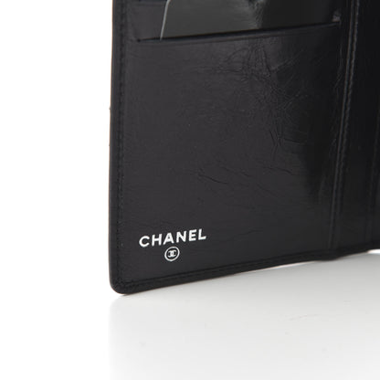 Chanel Aged Calfskin Quilted Cambon Yen Wallet Black 8 of 10