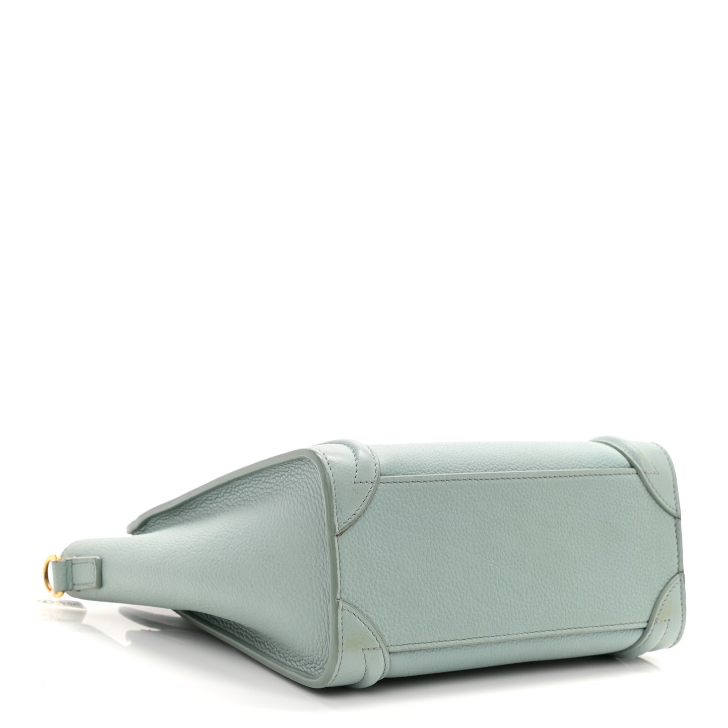 Drummed Calfskin Nano Luggage Almond