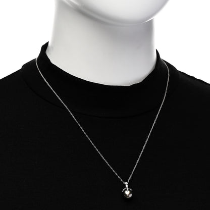 Tiffany Platinum Diamond Tahitian Pearl Fireworks Pendant Necklace 2 of 4