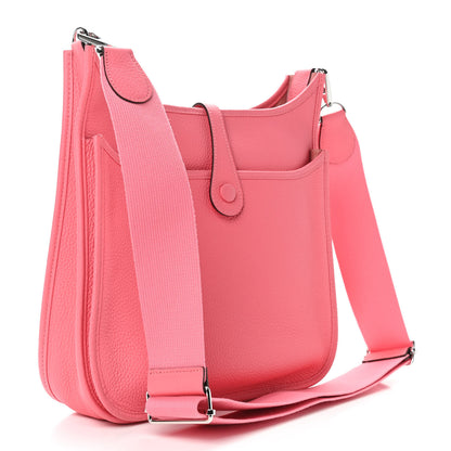 Hermes Taurillon Clemence Evelyne III PM Rose Azalee 2 of 8