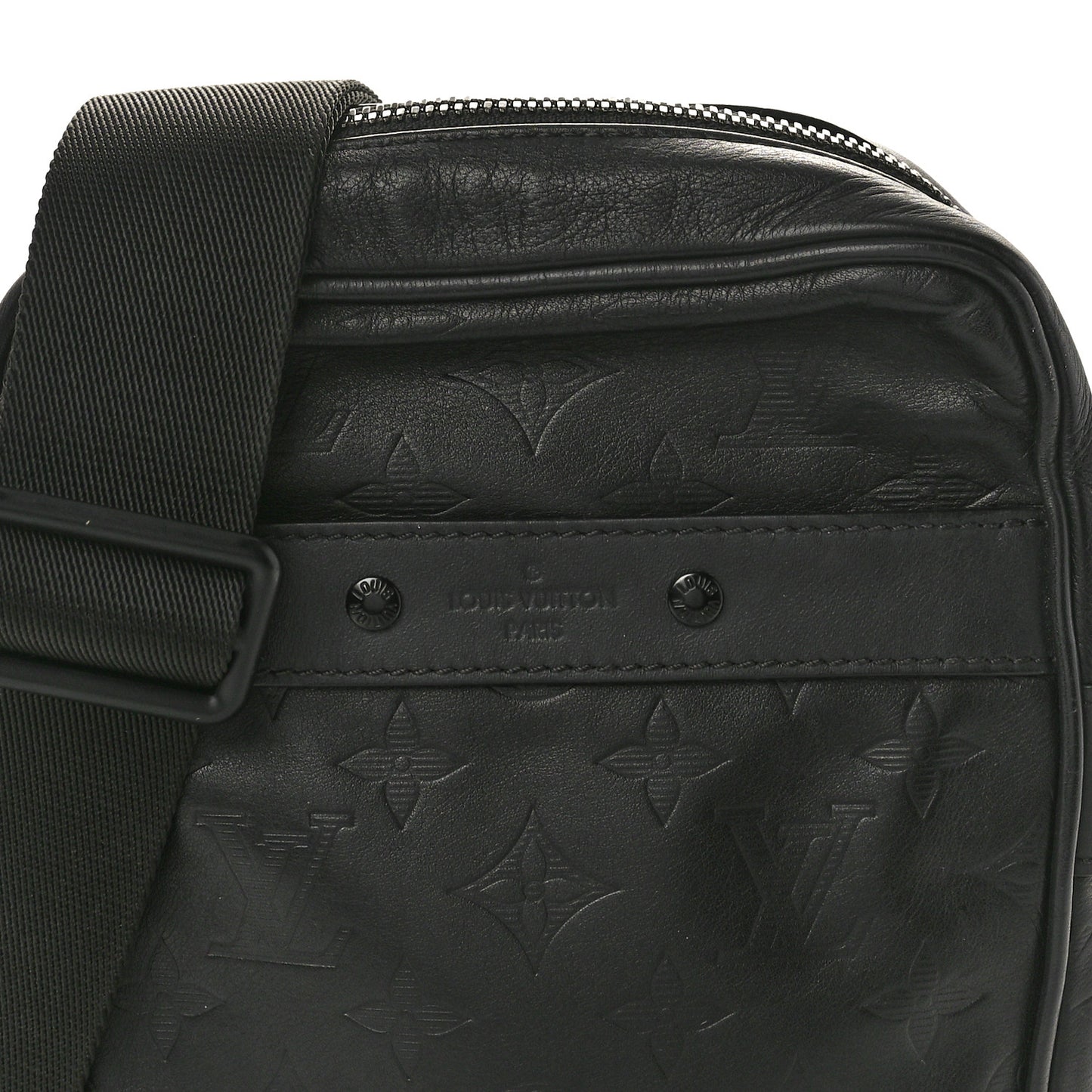 Calfskin Monogram Shadow Danube PM Black