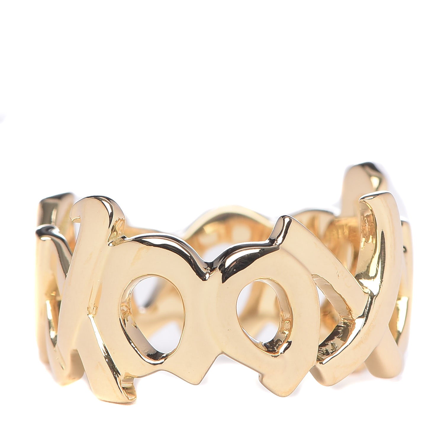 Tiffany 18K Yellow Gold Paloma Picasso Graffiti Love and Kisses Ring 52 6 1 of 6