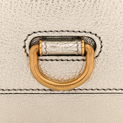 Burberry Metallic Hayes Goatskin D-Ring Mini Bag Silver 11 of 11
