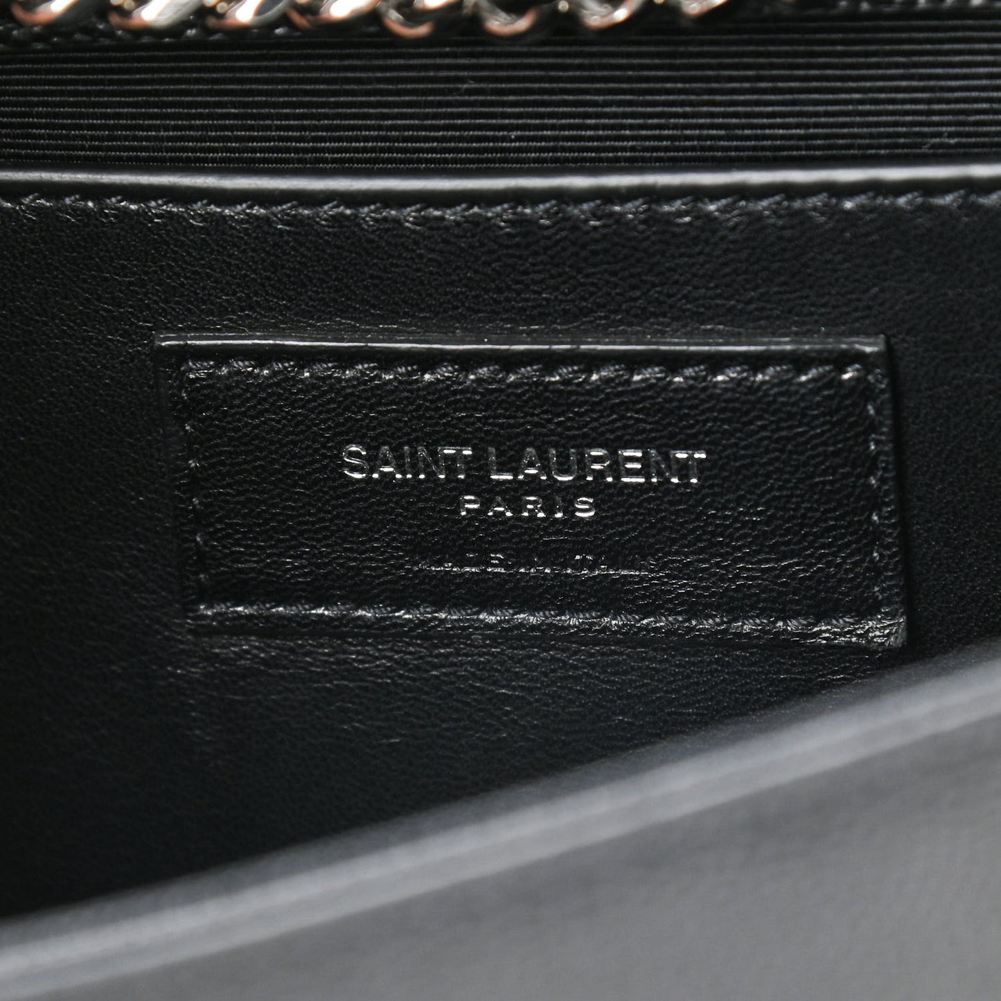 Grain De Poudre Medium Classic Monogram Kate Satchel Black