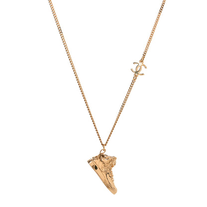 Chanel CC Sneaker Motif Necklace Gold 1 of 5