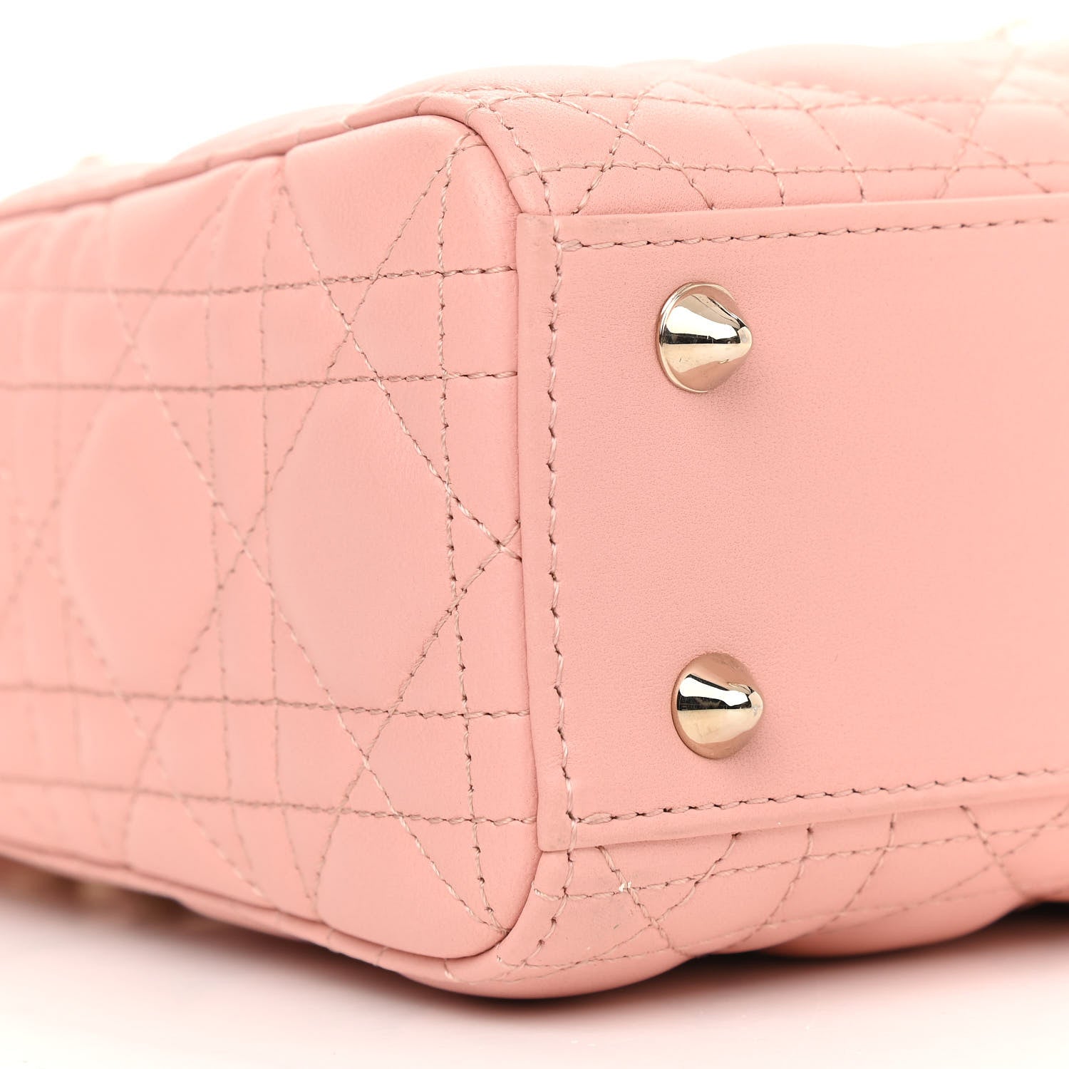 Christian Dior Lambskin Cannage Small My ABCDior Lady Dior Rose Clair 9 of 12