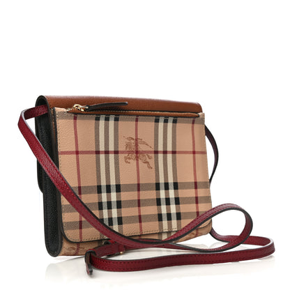Burberry Haymarket Check Small Loxley Crossbody Bright Toffee 3 of 12
