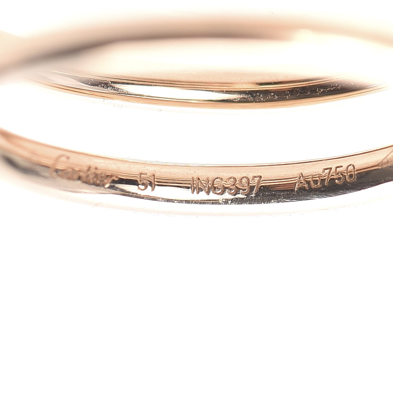 Cartier 18K Pink Gold Diamond Double Juste Un Clou Ring 51 5.75 5 of 8