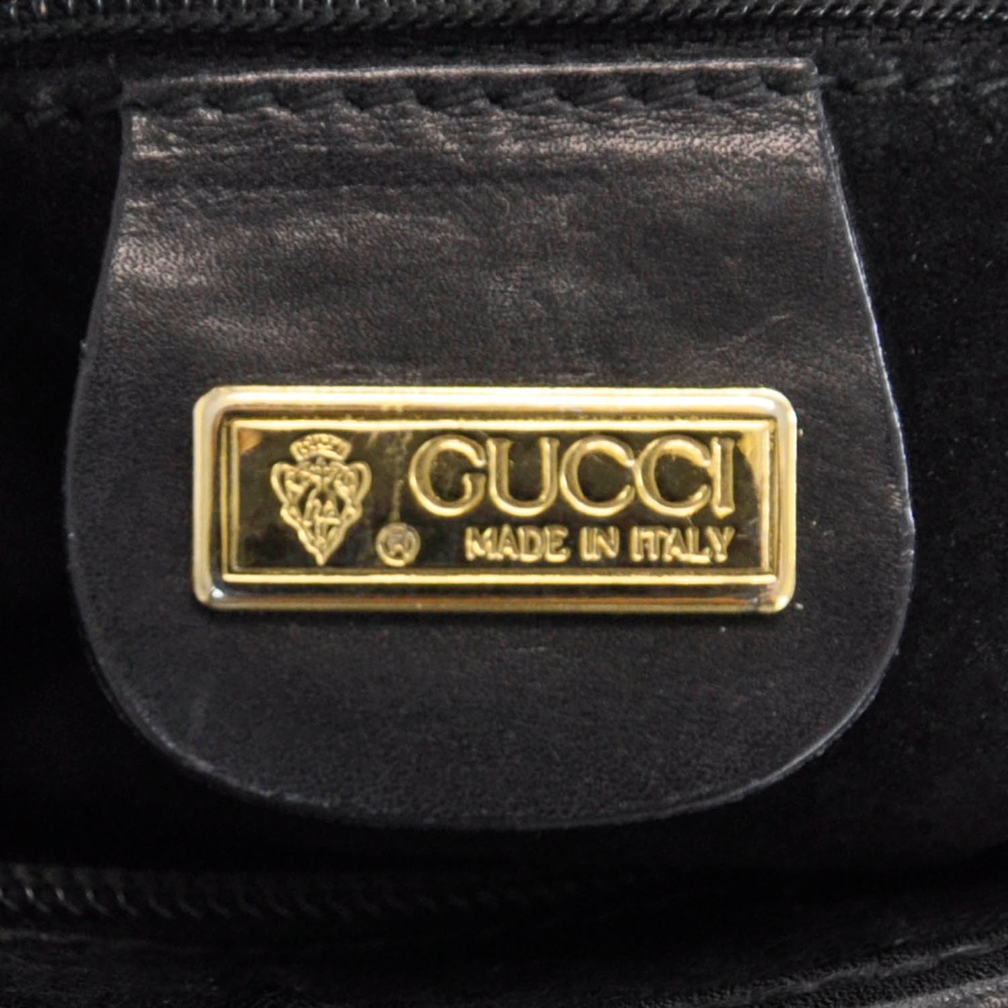 Ostrich Shoulder Bag Black