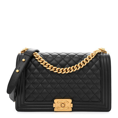 Chanel Caviar Quilted New Medium Boy Flap Black 1 of 10