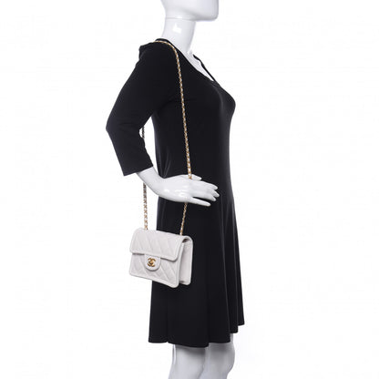 Chanel Caviar Quilted Mini Sweet Classic Flap White 2 of 10