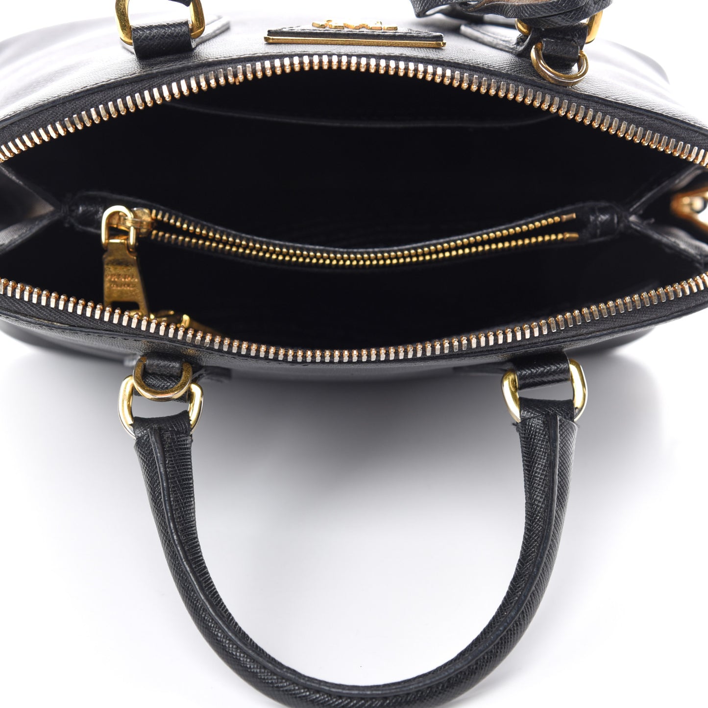Saffiano Lux Small Promenade Tote Black