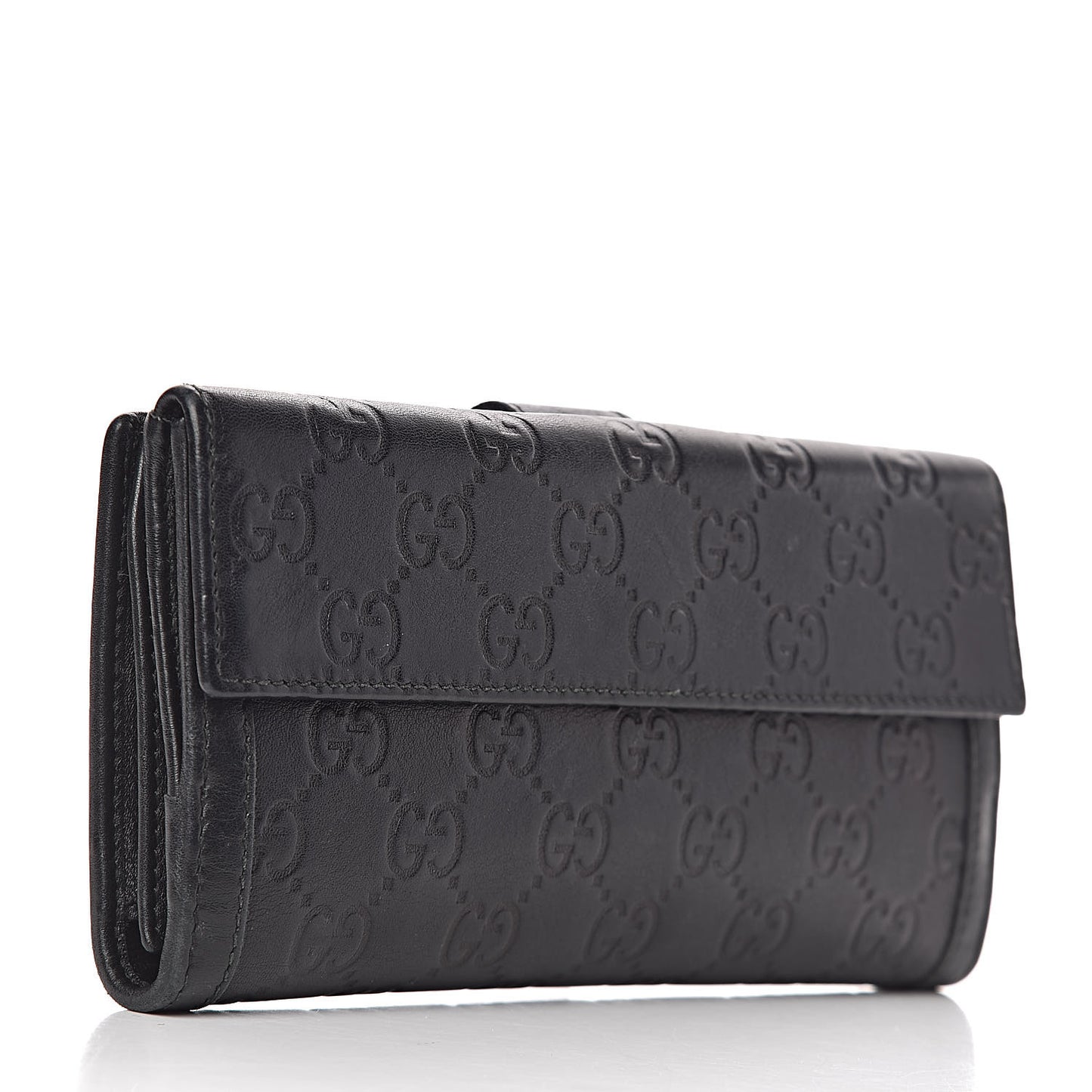 Guccissima Continental Wallet Black