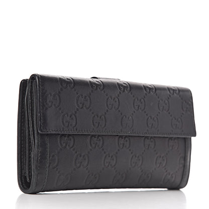 Gucci Guccissima Continental Wallet Black 3 of 16
