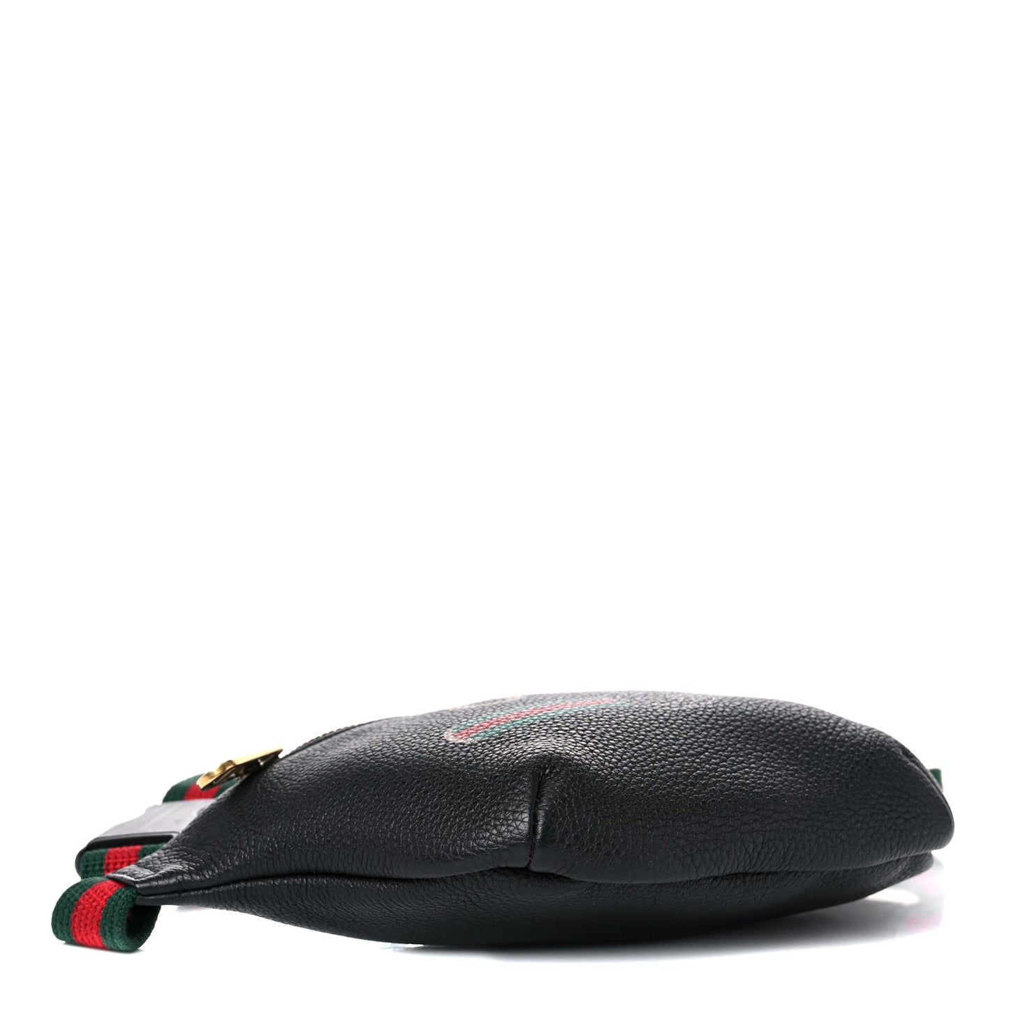 Grained Calfskin Small Logo Belt Bag Black