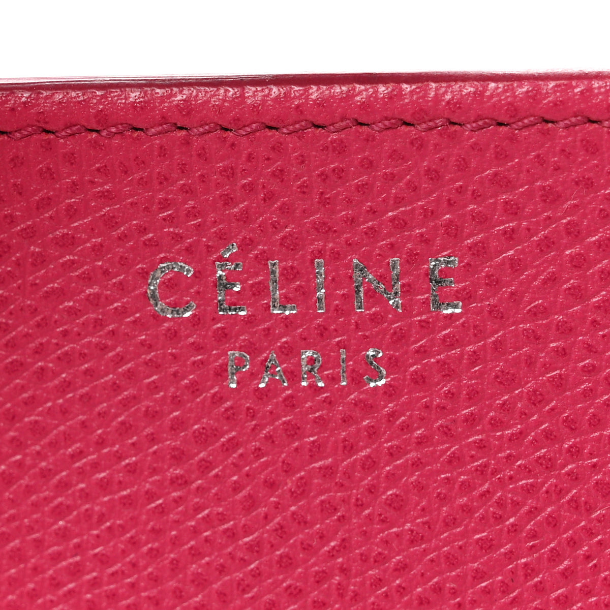 Celine Baby Grained Calfskin Medium Phantom Luggage Fuchsia 6 of 11