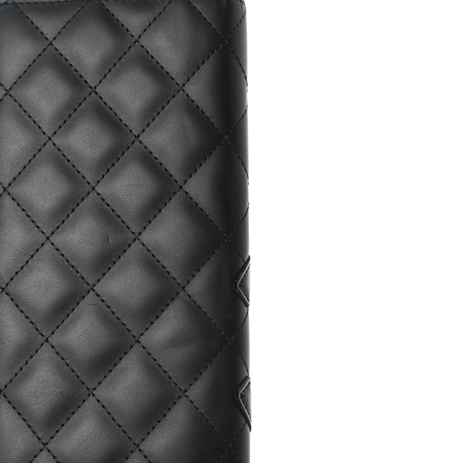 Chanel Calfskin Quilted Cambon Yen Wallet Black 10 of 10
