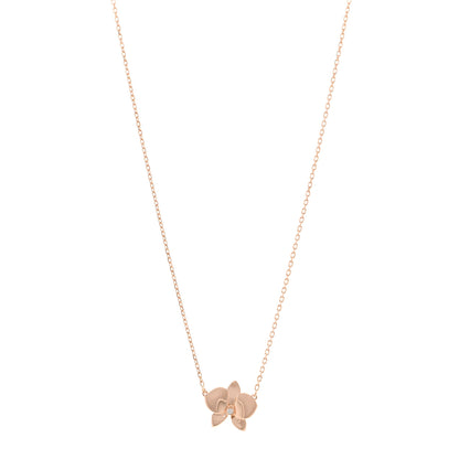 Cartier 18K Pink Gold Diamond Caresse D'Orchidees Par Cartier Pendant Necklace 1 of 6
