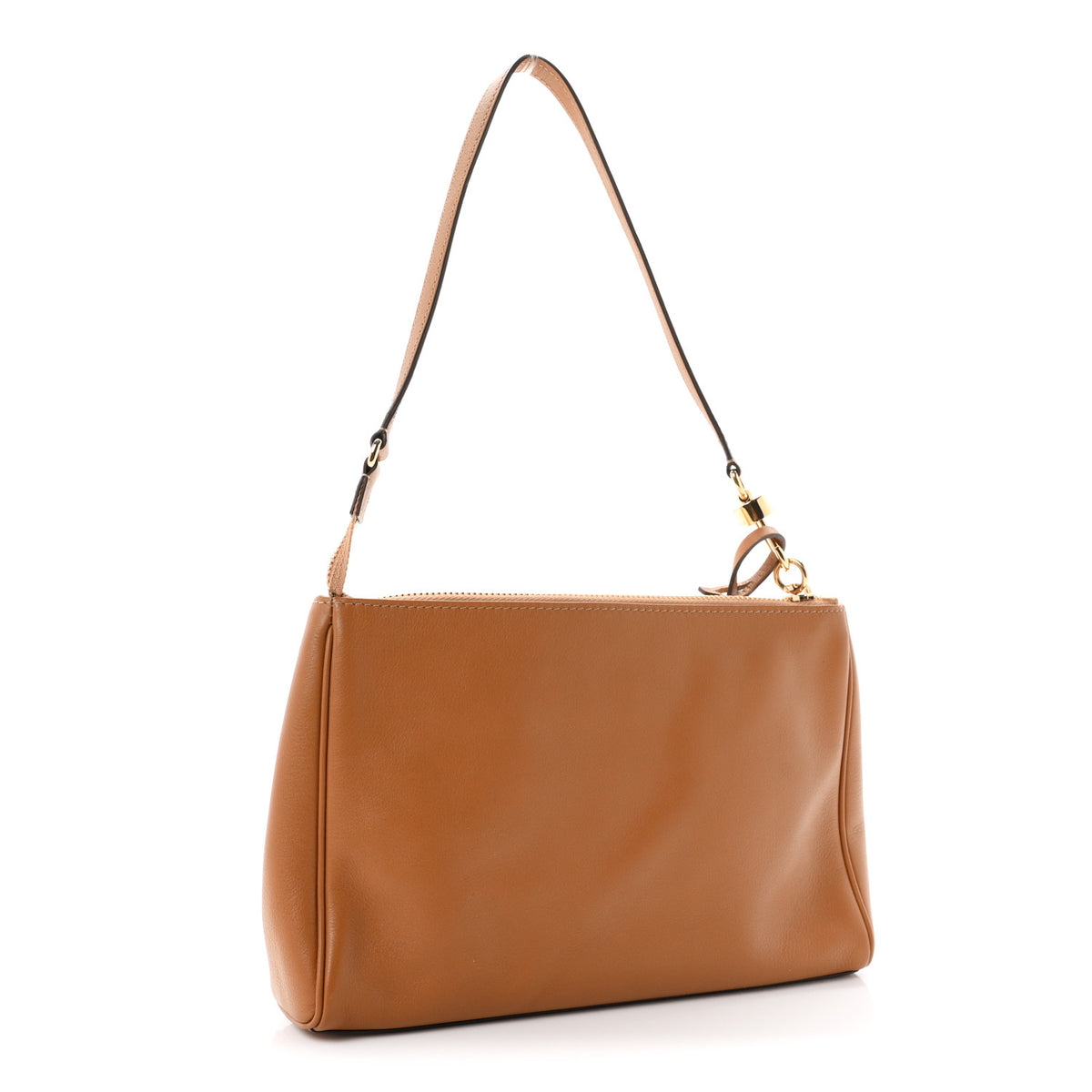 Delvaux Calfskin Louise Pochette Camel 4 of 10