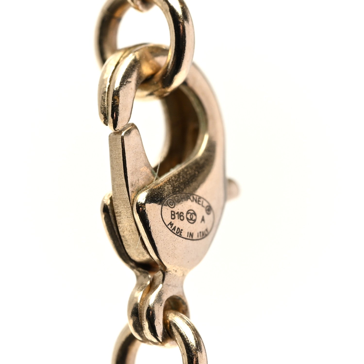 Chanel Pearl CC Pendant Necklace Gold 5 of 5